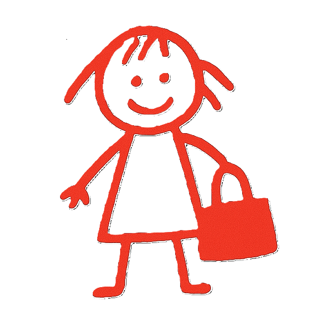 The Red Bag Shop logo — stylized red bag